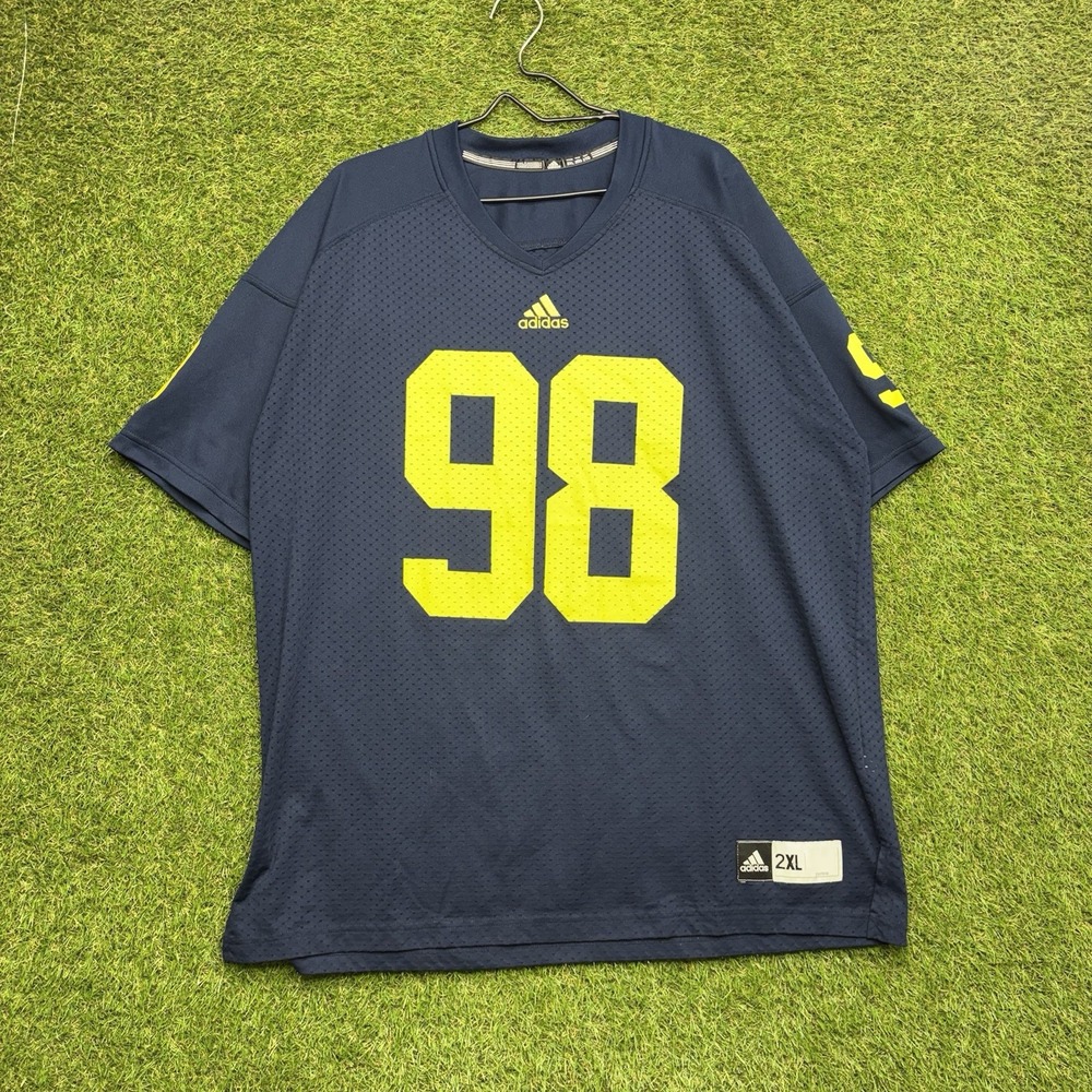 Adidas University of Michigan Football Jersey Mens 2XL Devin Gardner Blue #98